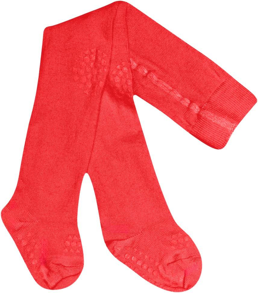 GoBabyGo Crawling Tights Cotton Str 12-18 - Tomato Strømpebukser hos Magasin.