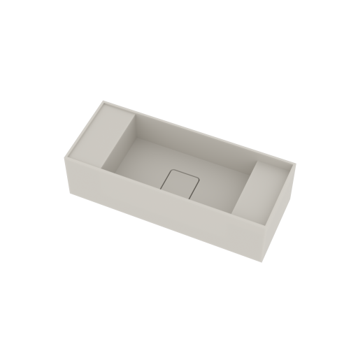 Ideavit SolidBliss-55 håndvask, 55x22 cm, mat hvid