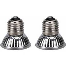 2 st 25w 50w 75w uva uvbreptile lampa lampa reptil sköldpadda uppvärmningslampa ljus fullspektrum solljus husdjurstillbehör - Choklad