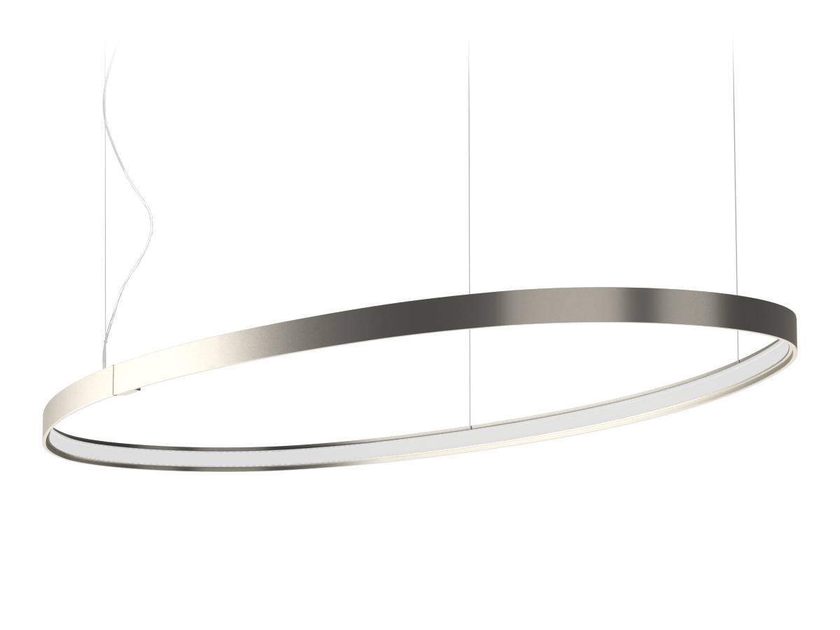 Panzeri ZERO Elipse titanium 130 x 59 cm 3.000 Kelvin (Mindre varm hvid farve)