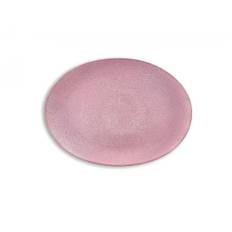 Bitz - Fad oval 45x34cm Grå/Light pink