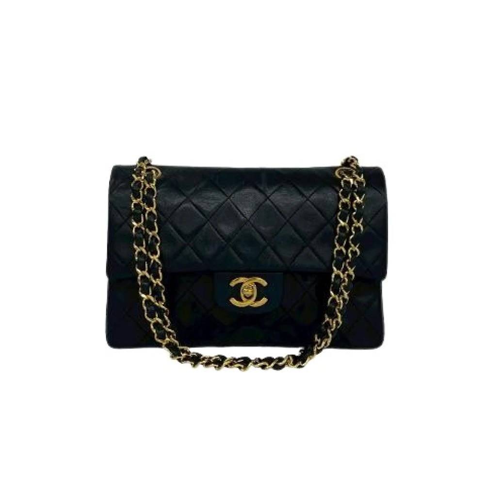 Chanel Vintage - Pre-owned Matelassé Lammskin Dubbel Flap Axelremsväska Vintage - Dam - ONE Size - Läder