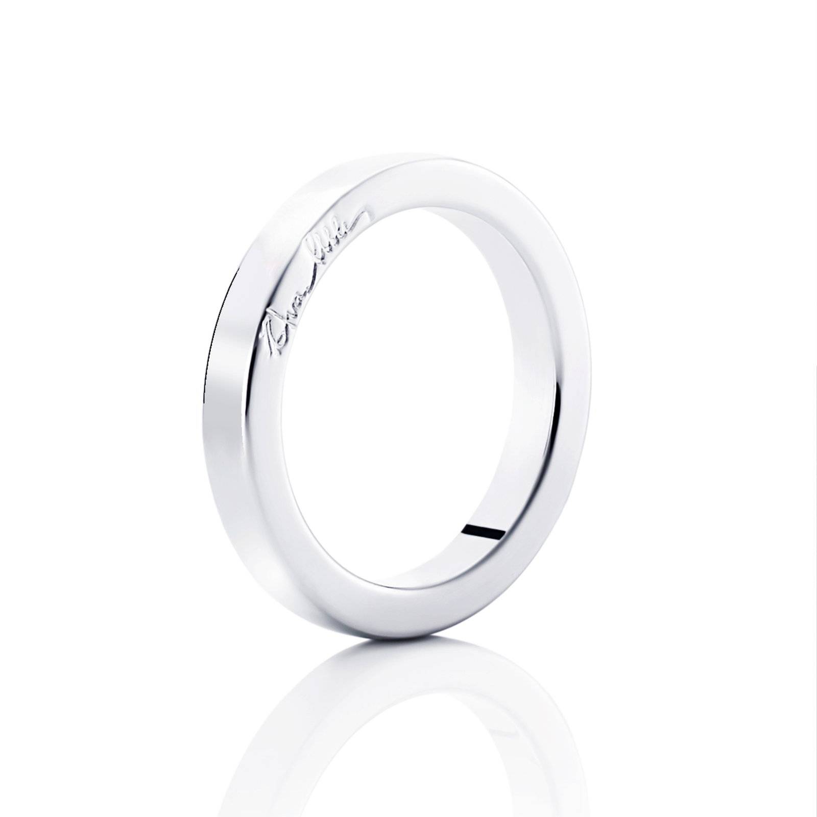 Efva Attling Half Round Ring 15.50 - PLATINA