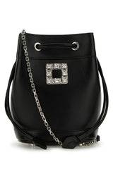 Roger Vivier Vivier Bucket Bag — Black