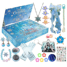 Frozen Adventskalender Frozen Prinsesse Taske Smykker 24 Dages Nedtællingskalendere Blind Box Julegaveæske