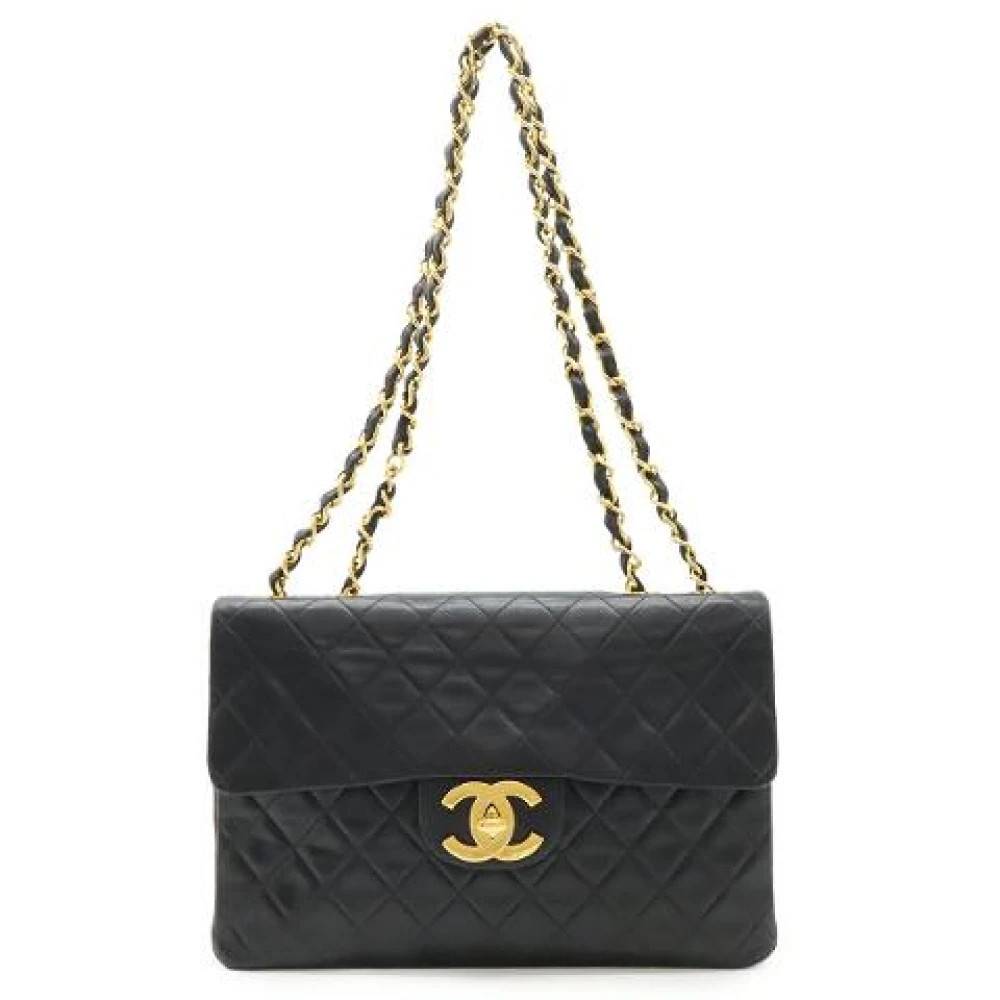 Chanel Vintage Pre-owned Matelasse Læder Skuldertaske - Vintage - Dame - Sort - ONE SIZE - Uld