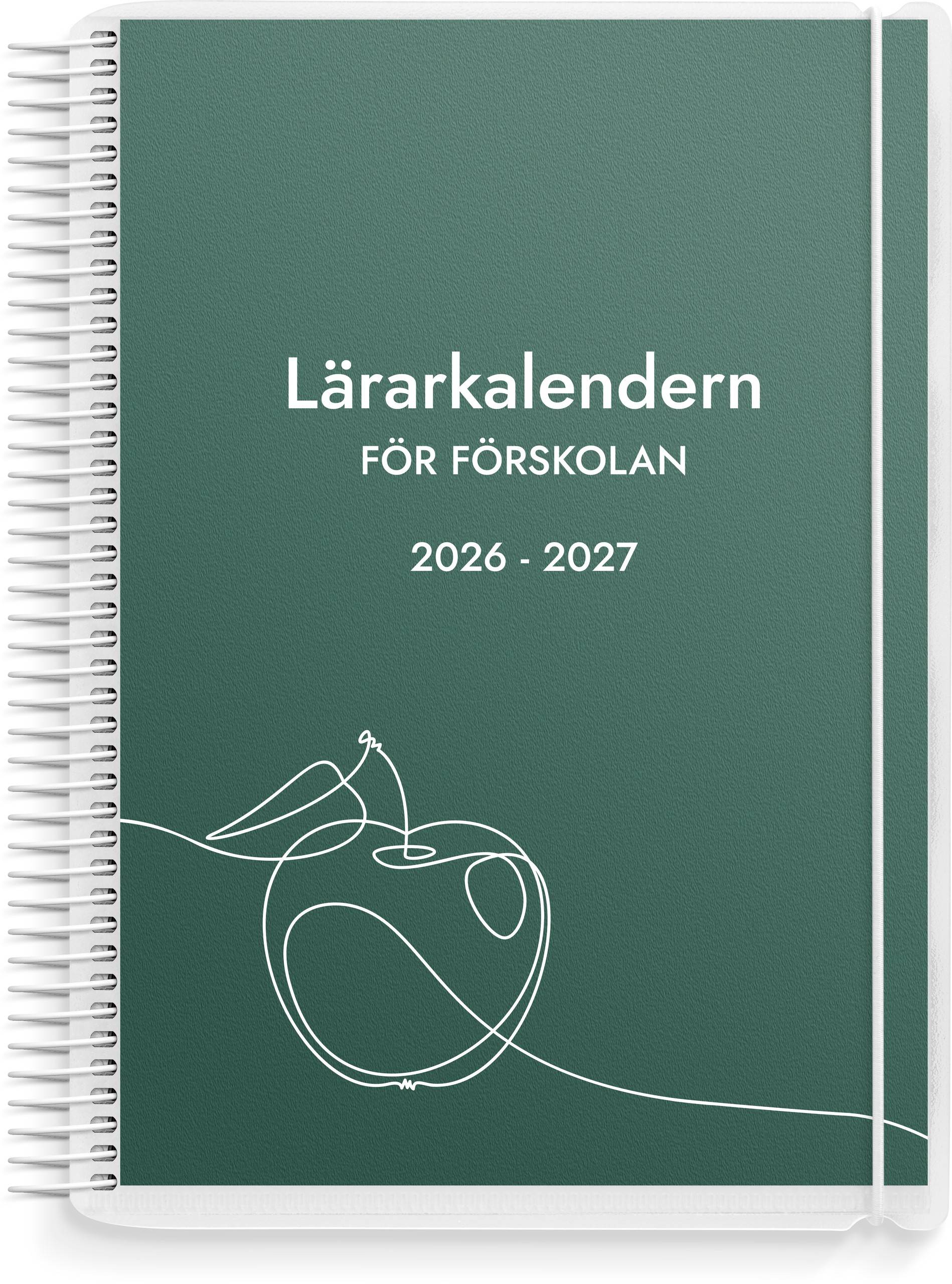 Lärarkalender Burde Förskolan 1253, läsåret 26/27, veckouppslag (A5)