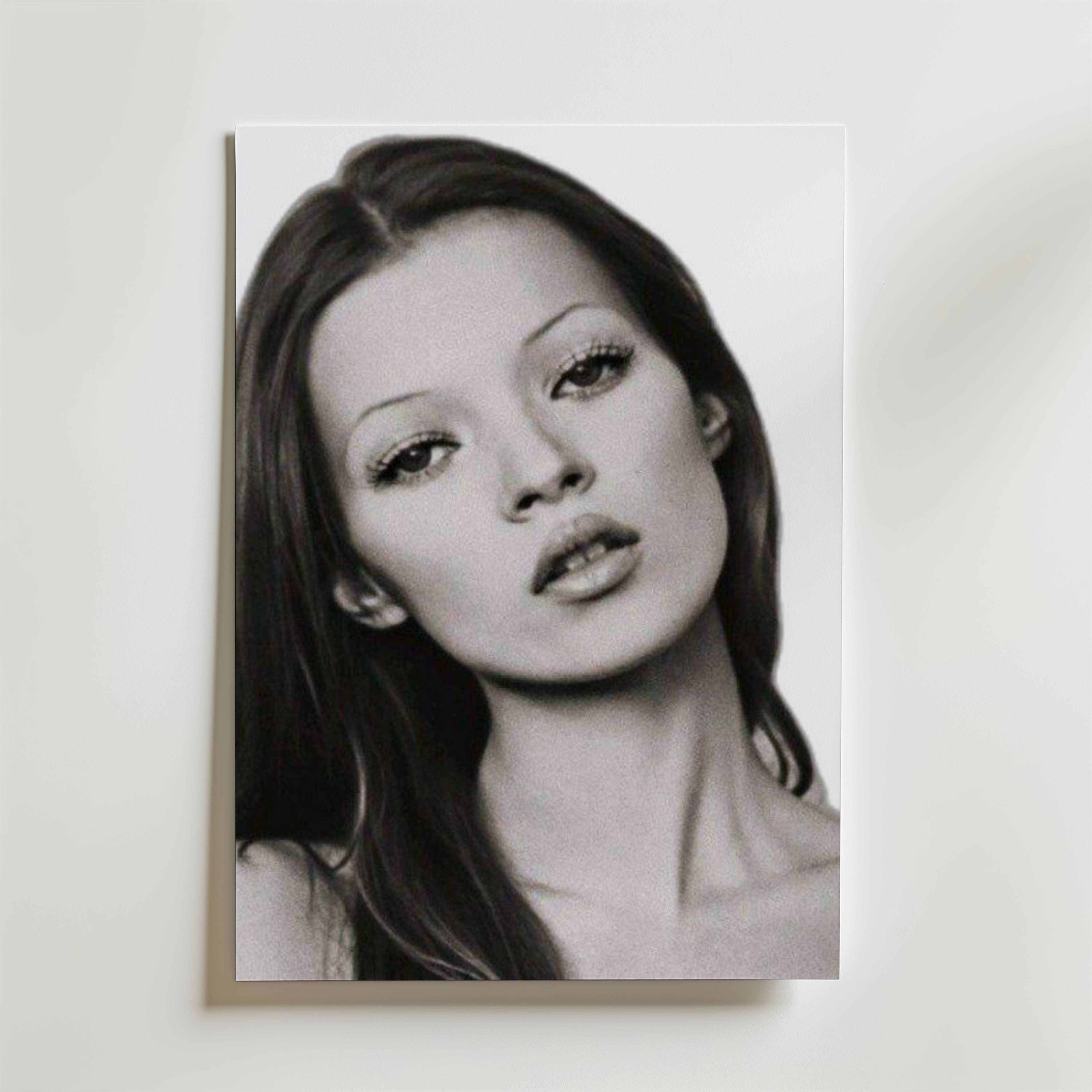 Kate Moss Portrait Poster - Fine Art Poster 70x100 cm