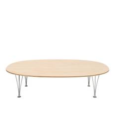 Bruno Mathsson - Mi 313 Supercirkel - Bok - Höjd: 63 cm - Soffbord - Bruno Mathsson - Träfärgad - Metall/Trä
