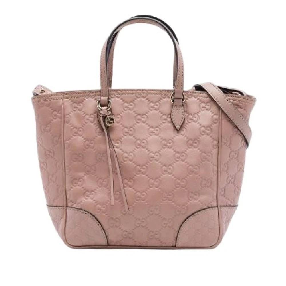 Gucci Vintage Pre-owned Bree Tote Bag - Vintage - Dame - Lyserød - ONE SIZE - Uld