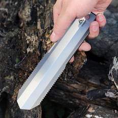 Titanium Garden Hand tandad spade Utomhus Camping Vandring Backpacking Murslev med klämma silver