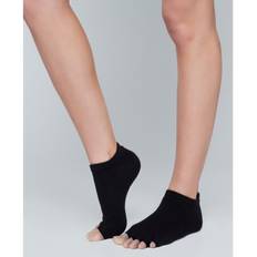 Moonchild Grip socks, Open Toe - Sort Medium