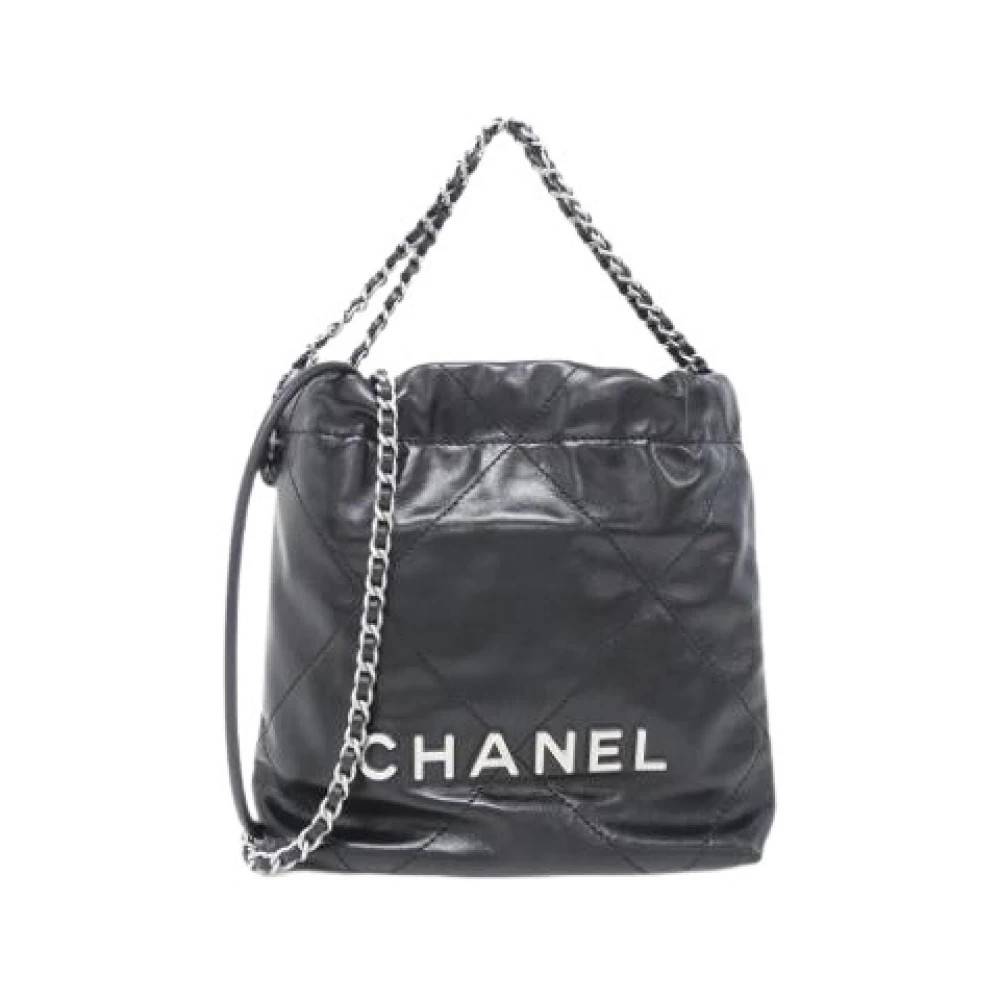 Chanel Vintage Pre-owned Vintage Bucket Bag - Vintage - Dame - Sort - ONE SIZE - Læder