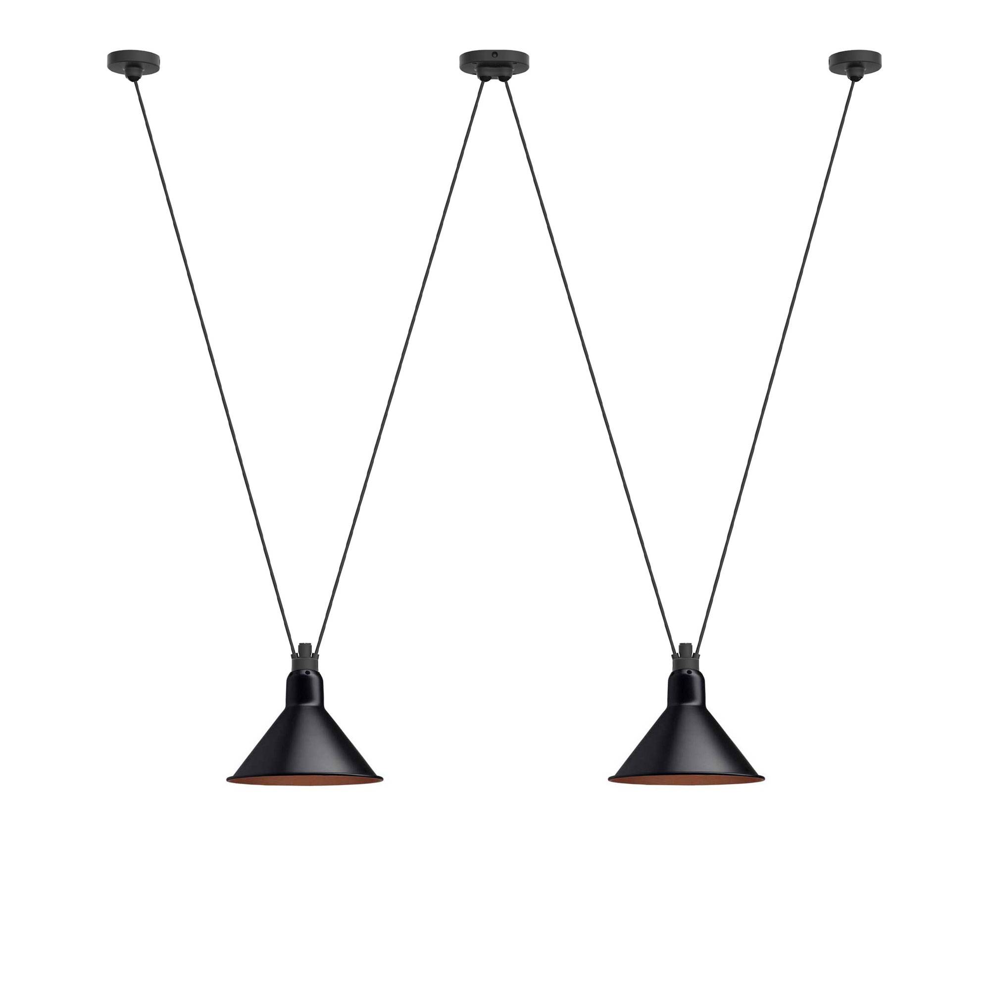 DCWéditions - Les Acrobates De Gras 324 L Conic Black/Copper Inside - Pendellampor - Bernard-Albin Gras - Svart