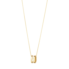 Fusion hänge, Georg Jensen, 18 k gult guld / Cremevit HyCeram
