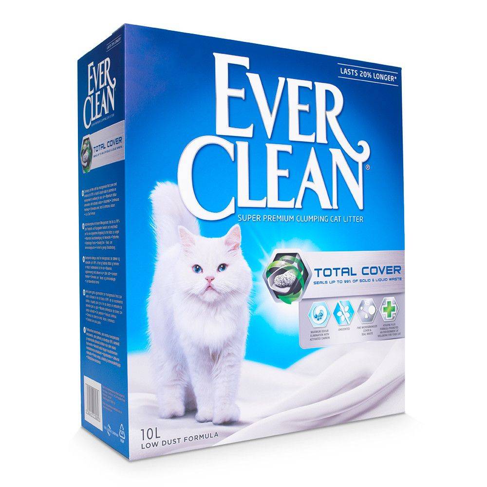 2x10l Total Cover Clumping uden duft Ever Clean® kattegrus