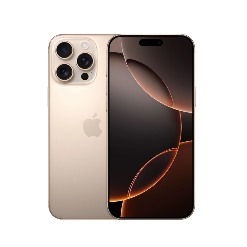 iPhone 16 Pro Max 256 GB Sandfarvet Titanium - Brugt - Som ny