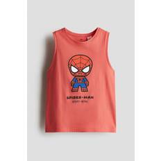 Dreng - Rød/Spider-Man Tanktop med tryk - Size: 110/116 (4-6Y) - H&M