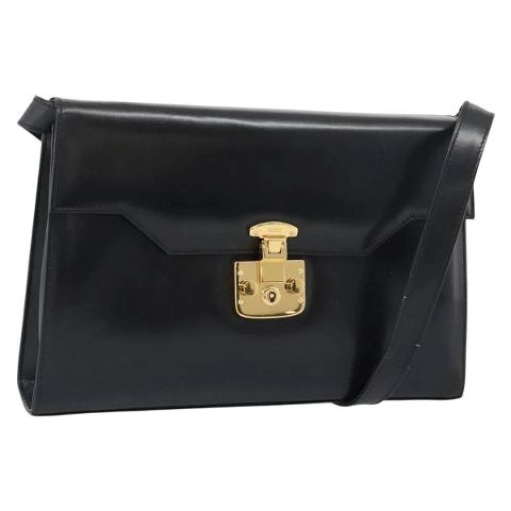 Gucci Vintage Pre-owned Vintage Skuldertaske - Vintage - Dame - Sort - ONE SIZE - Uld
