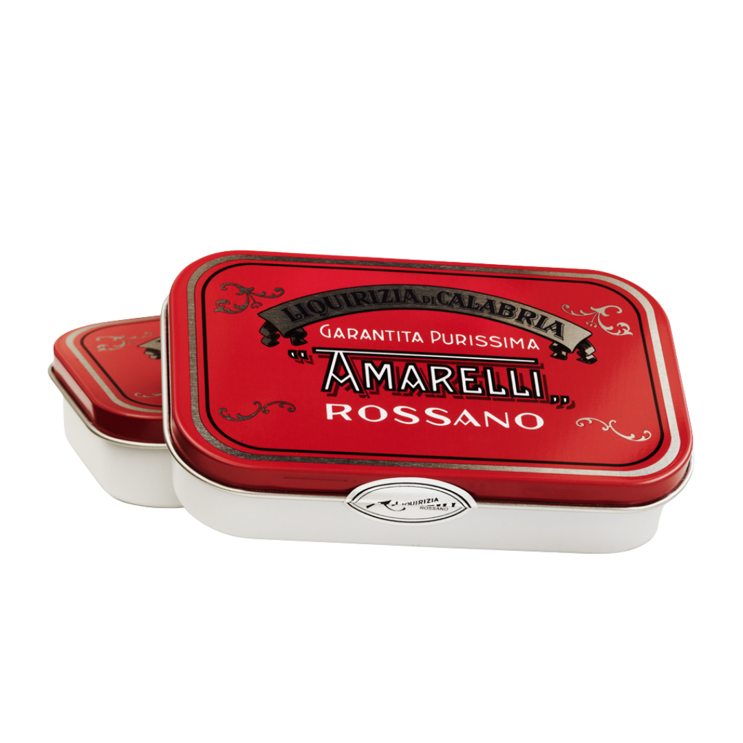 Amarelli - Spezzatina - Ren lakrids - 40g. - Rød Dåse.