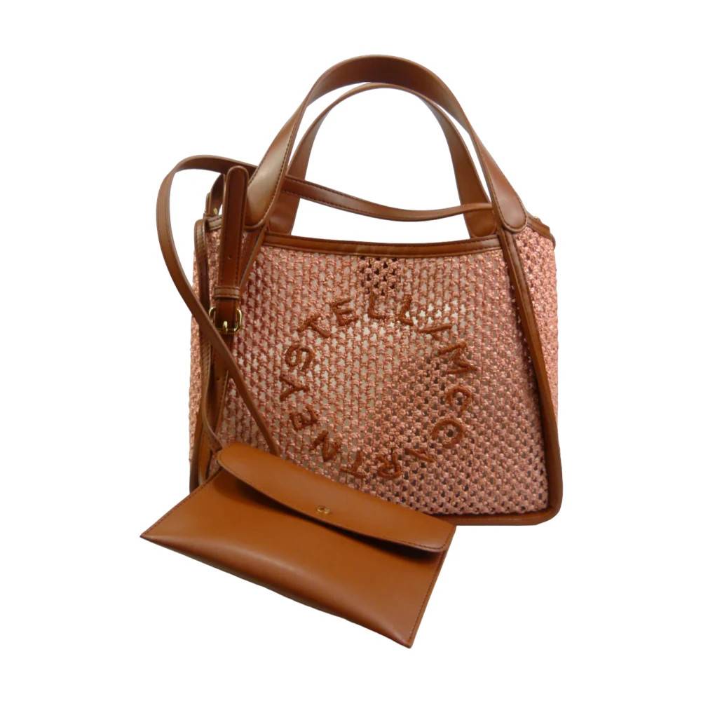 Stella McCartney Logo Crossbody Tote Bag - Tasker - Dame - Brun - ONE SIZE - Uld