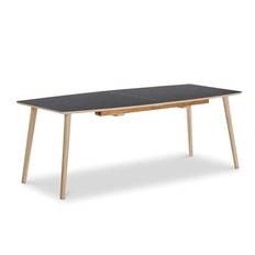 U-design bådformet spisebord