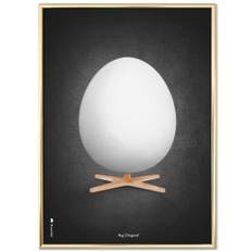 Brainchild – Plakat – Akvarel – Sort – Ægget