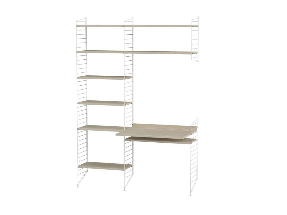 Kontor, bundle G fra String Hvid - ask - Jacobsen Plus