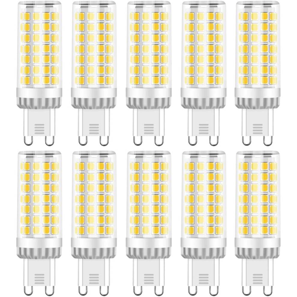 G9LED-pære, dagslyshvid, energibesparende, gennemsigtigt keramisk hus, klare farver, høj farvegengivelse, øjeblikkelig tænding, designet til