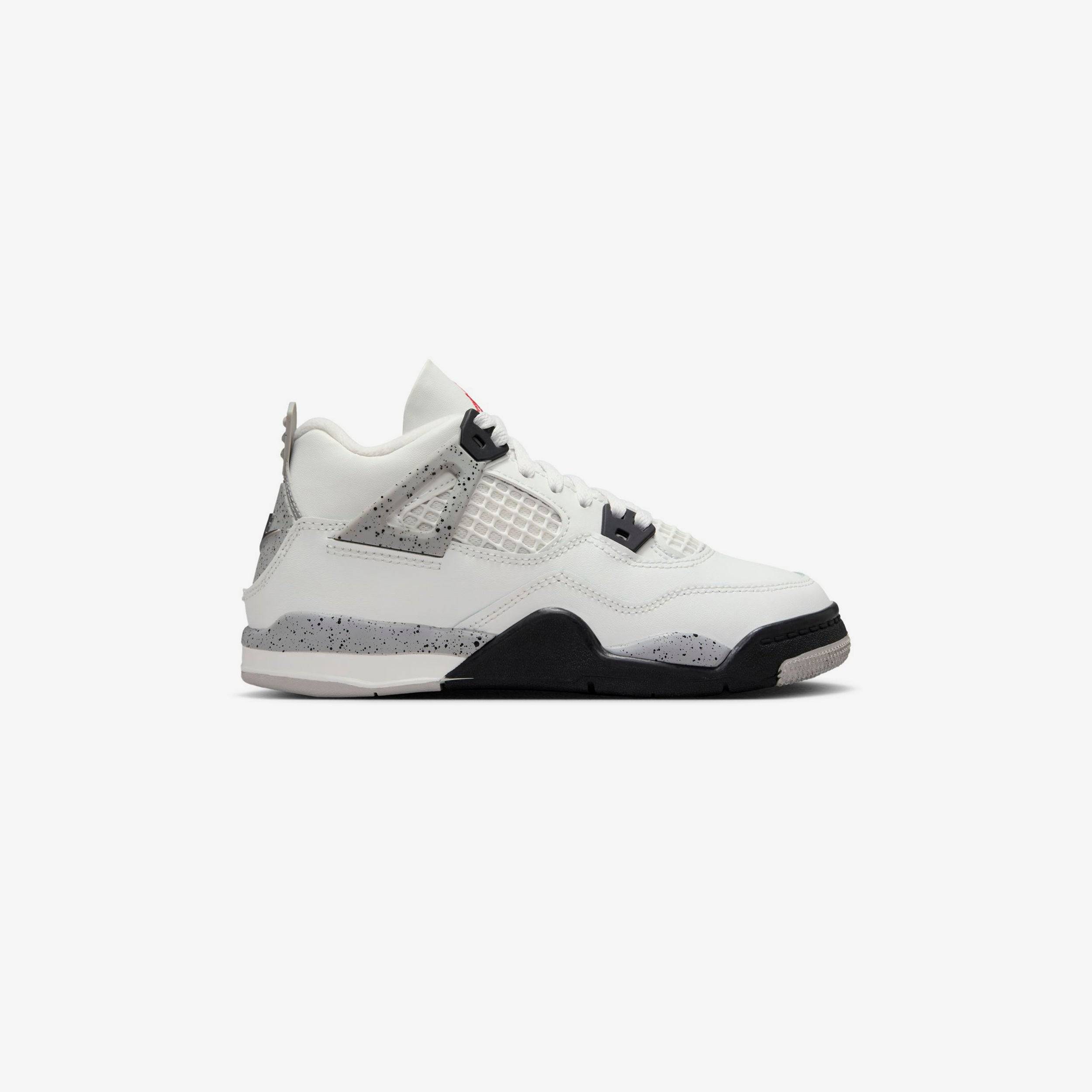 Jordan Air Jordan 4 Retro OG (PS) - SUMMIT WHITE/FIRE RED-CEMENT GREY-BLACK - unisex - 2.5Y