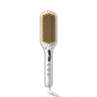 Silvergul Sleek Chic Triple Grip Plattborste 62 mm, Jonisk Plattångkam, 3 minuters snabb styling och 5 temperaturinställningar, 60 sekunders snabb upp (En-Storlek)
