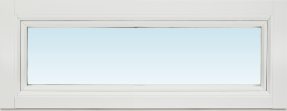 Svenska Fönster SF underkantshängt fönster inåtgående 980x380mm 1-luft, insida trä utsida aluminium, 2+1 glas  (10x4)