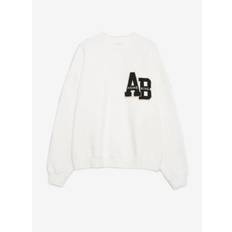 Anine Bing Miles Sweatshirt Letterman Off White