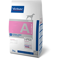 Virbac HPM A1 Hypoallergy . Hundefoder mod foderallergi/foderintolerance. 3 kg