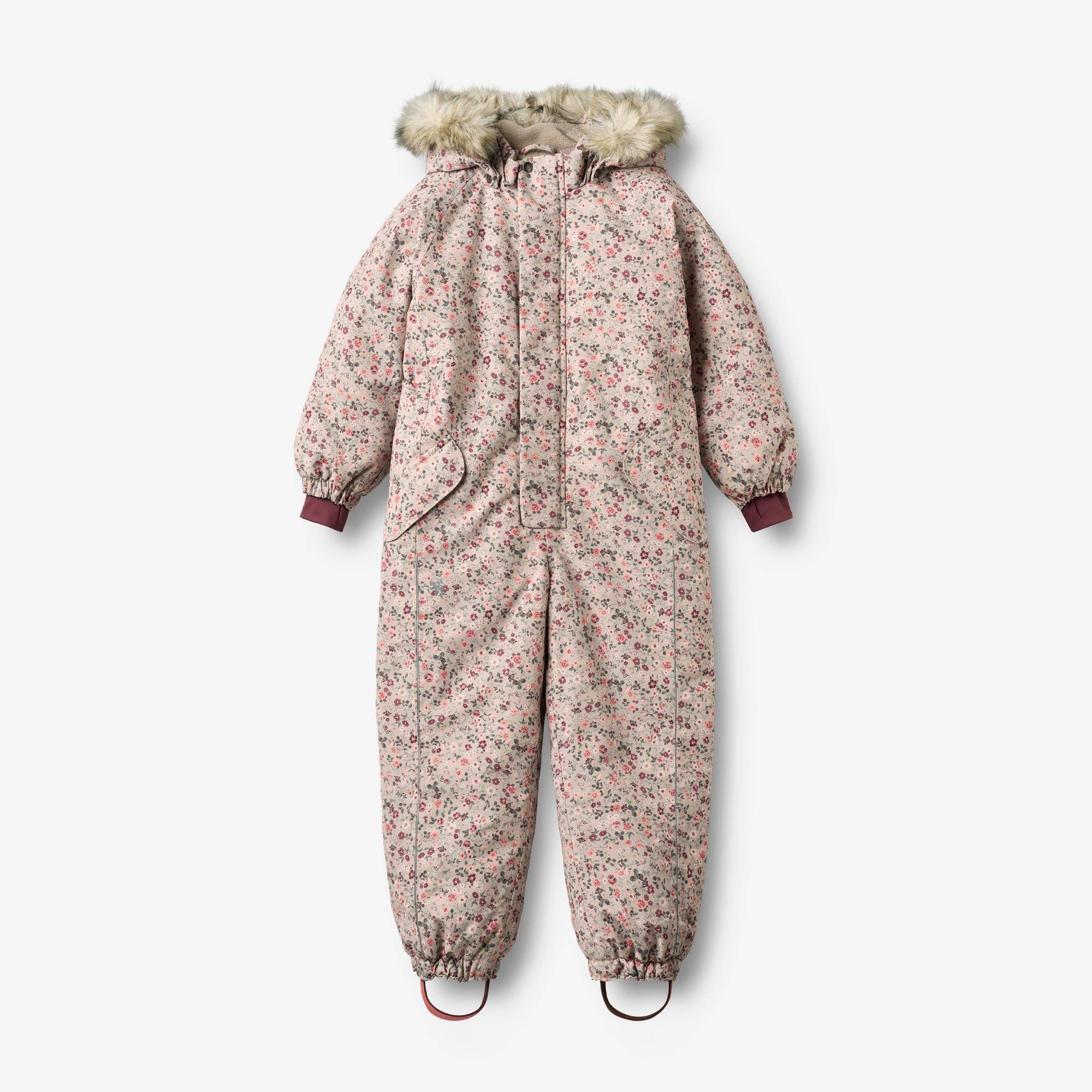 WHEAT® - Flyverdragt Moe - grey moon flowers - Str 110.