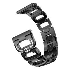 Rhinestone Metallarmband Garmin Venu Sq/Sq 2 Svart