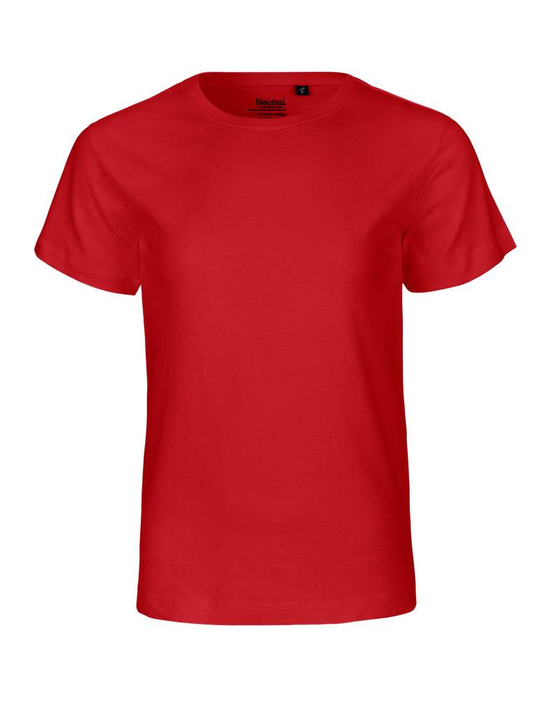 Fairtrade Organic Kids T-shirt - 7-8 / Red (7-8)