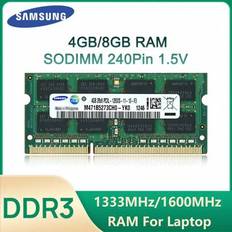 Samsung Laptop-minne DDR3 1,5V 1333MHz 1600MHz 4GB 8GB RAM 204pin SO-DIMM-minne för bärbar dator (4GB,8GB)