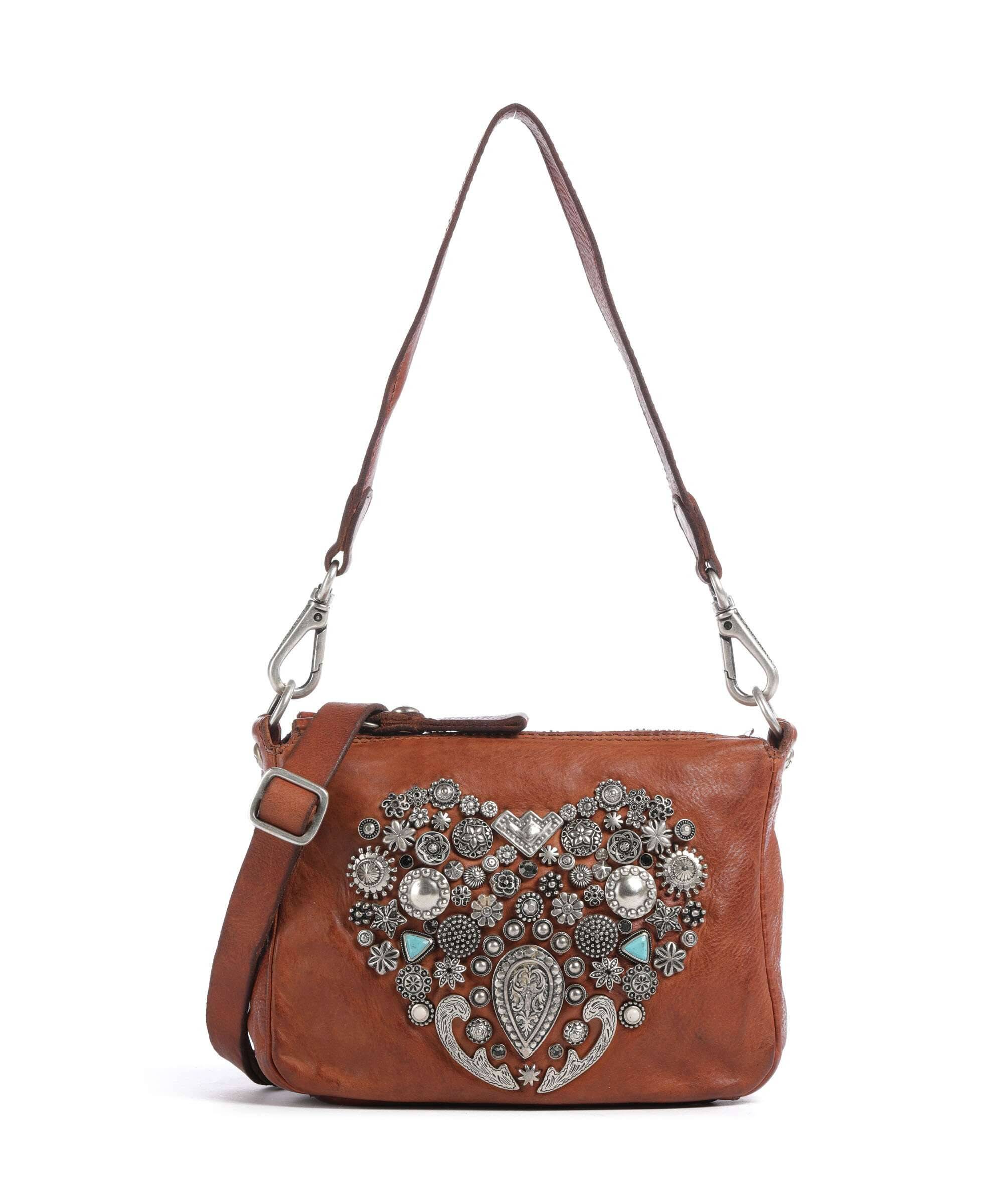 Campomaggi Crossbody-väska "TILDE" i Cognac