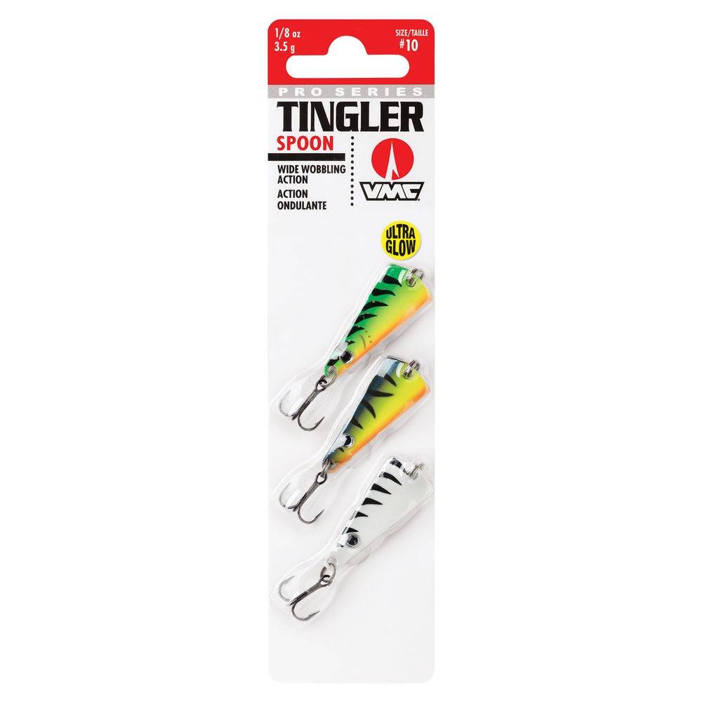 VMC Tingler Spoon Kit 3-Pack - GLOW (3,5 G).