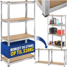 Stålreol - 160 x 80 x 40 cm, 320 kg
