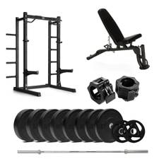 Abilica - HR 500 Half Rack Bumper med bänk - 110 kg