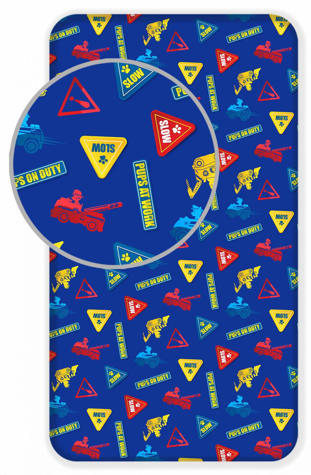 Paw Patrol påslakan med resår 90x200 cm