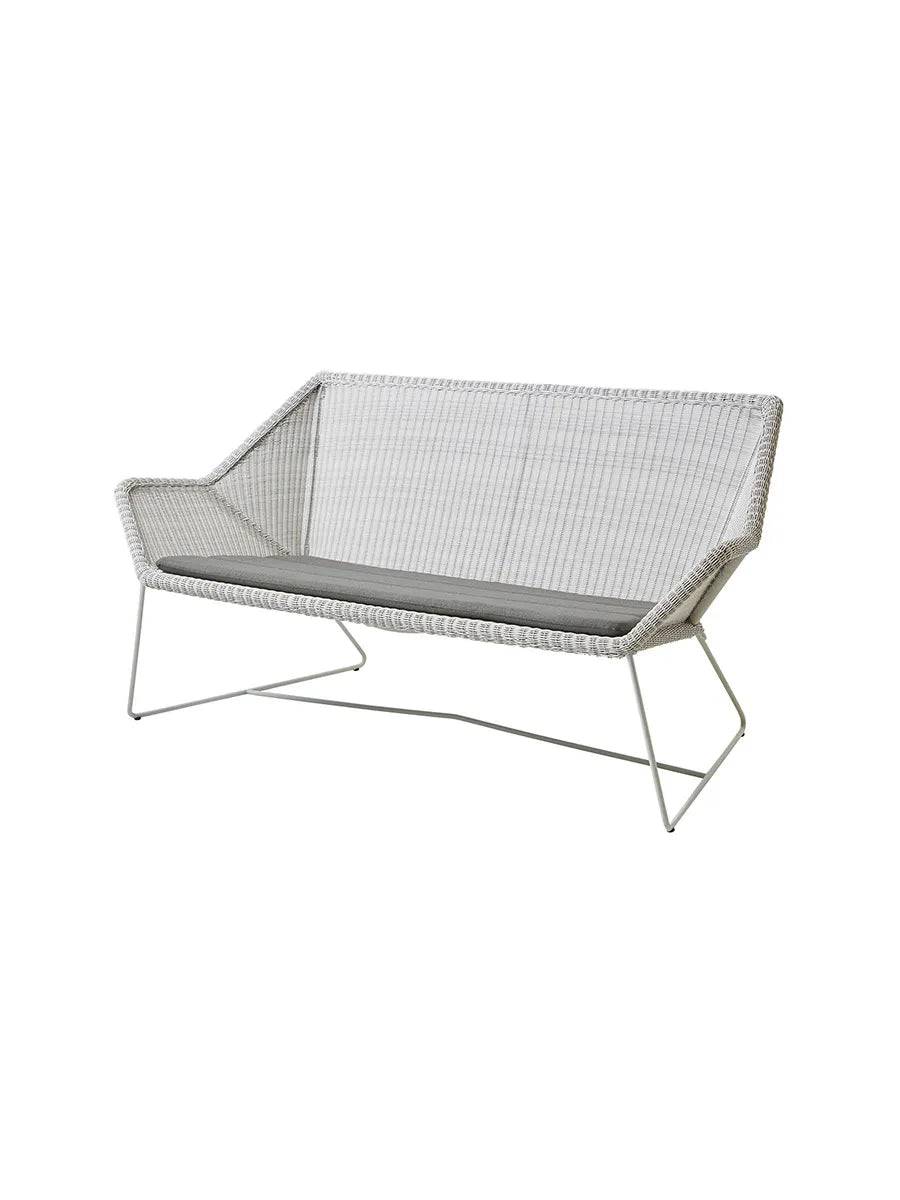 Breeze 2-pers. Loungesofa fra Cane-line White grey / Taupe, Cane-line Natté - Jacobsen Plus