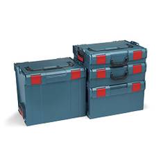 Bosch Sortimo L-BOXX Werkzeugkoffer-Set Gr 1-4 professional blau ohne logo| Professionelle Werkzeugkästen leer Kunststoff kompatibel mit Bosch professional L-Boxx