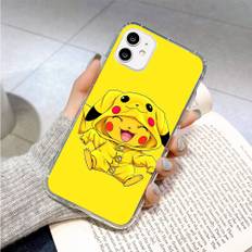 PK10 Pikachu Pokémon Transparent Case for Samsung A04 A14 A23 M33 M53 Realme 10 9 C35 C55 VIVO Y02 Y12 Infinix Hot 30 Note 11 Tecno Spark 8P Pro Infinix Note 30 Pro