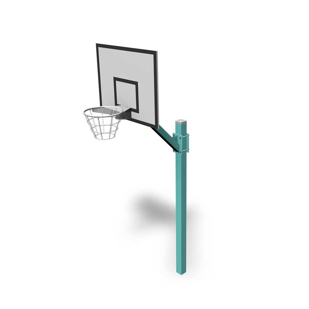 Basketställning med justerbar basketkorg