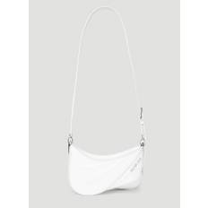 Mugler Spiral Curve 01 Shoulder Bag - Frau Schultertaschen White One Size