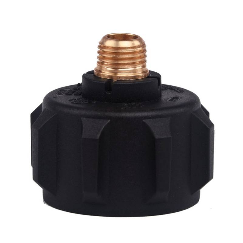 Qcc 1 propanadapter gasreglerventiladapter med acmemutter 1/4 tum utvändig gänga