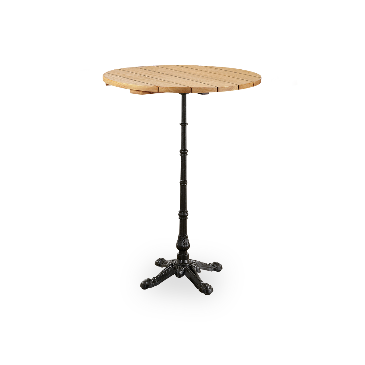 Lyon Barbord | Teak Ø80 cm - Cast Iron / Teak | Outdoor